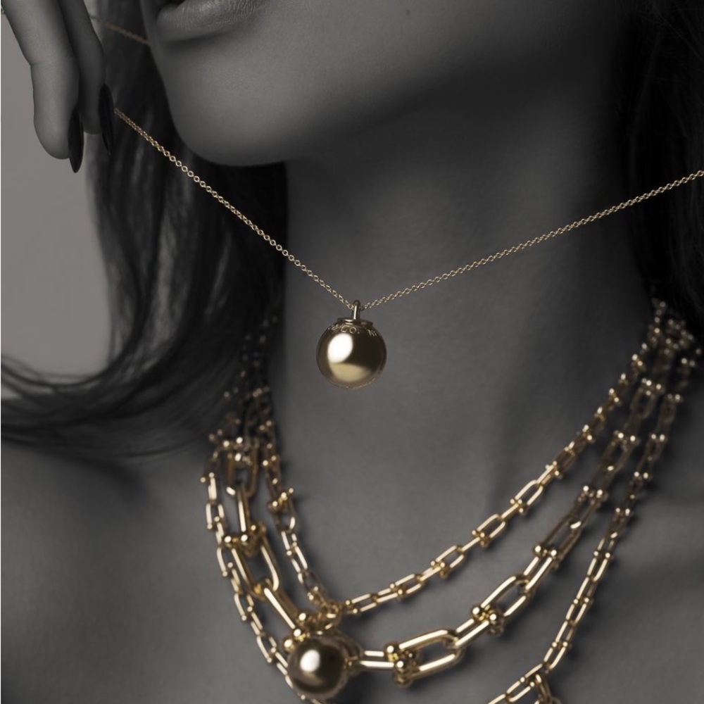 Tiffany&co Hardwear 19mm large ball necklace